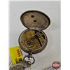 Image 6 : Key Wound Antique Ladies Watch :  (0.800 Silver Purity Hallmark) (Possibly Swiss Made) (Note : Minut
