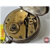 Image 8 : Key Wound Antique Ladies Watch :  (0.800 Silver Purity Hallmark) (Possibly Swiss Made) (Note : Minut