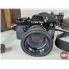 Image 2 : Vintage Photography Kit : Cameras ; Filters ; Telephoto Lens ; etc. (Case Measures : 9-1/2"H x 15"W 