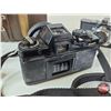Image 4 : Vintage Photography Kit : Cameras ; Filters ; Telephoto Lens ; etc. (Case Measures : 9-1/2"H x 15"W 