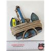Image 1 : Vintage 5 lb Anchor : Leckie  (Measures : 9"H x 7"W)