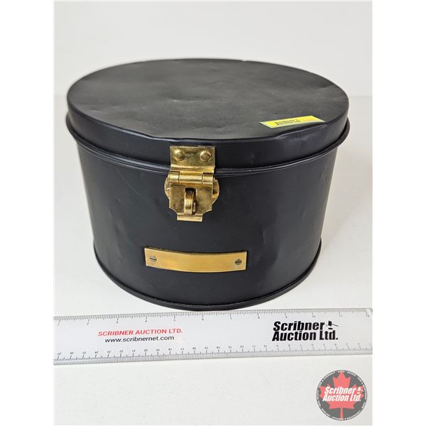 Merchant Marine Hat Box : Tin (Measures : 6-1/2"H x 10-1/2"Dia)