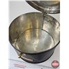 Image 3 : Merchant Marine Hat Box : Tin (Measures : 6-1/2"H x 10-1/2"Dia)