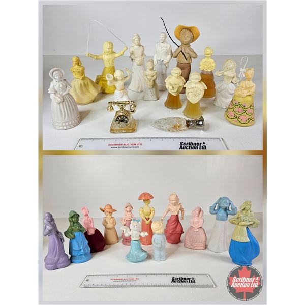 Vintage AVON Lady Figurine Perfume Decanter Bottles from the 1970's : (27)