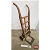 Image 1 : Antique Fairbanks - Morse 2 Wheel Dolly : Cast Iron Wheels (Measures : 43"H x 22"W x 18"D)