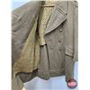 Image 4 : Canadian Army Post War "Great Coat" : (Size Unknown)  (Note : Coat Has Been Hemmed on Bottom)