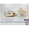 Image 5 : Cherub Angel Statues (2) : Sleeping Angel & Seated Angel (Tallest Measures : 6"H)