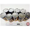 Image 6 : CO-OP HD7 OIL CANS (9) (6 Full) (All Measure : 6-1/2"H x 4"Dia)