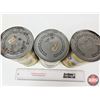 Image 5 : ESSO EXTRA Multigrade Motor Oil Cans (3) (Full) (All Measure : 6-1/2"H x 4"Dia)
