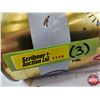Image 7 : ESSO EXTRA Multigrade Motor Oil Cans (3) (Full) (All Measure : 6-1/2"H x 4"Dia)