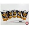 Image 1 : CO-OP HD7 OIL CANS (5) (Full) (All Measure : 6-1/2"H x 4"Dia)