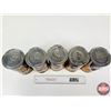 Image 4 : CO-OP HD7 OIL CANS (5) (Full) (All Measure : 6-1/2"H x 4"Dia)