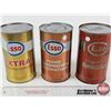 Image 3 : ESSO OIL CANS (3) : - EXTRA Multigrade - Automatic Transmission Fluid - Mineralube (All Measure : 6-