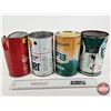 Image 2 : MOTOR OIL CAN COMBO (4) : - KENDALL Dual Action  - QUAKER STATE  - SHELL Super Multigrade - UFA  (Al