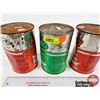 Image 2 : CO-OP OIL CAN COMBO (3) :  - HD7 Heavy Duty Motor Oil (2) (Full) - D-MO Diesel Motor Oil (All Measur