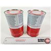 Image 3 : IH Engine Oil Cans (2) : Low Ash (Both Measures : 6-1/2"H x 4"Dia)