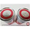 Image 5 : IH Engine Oil Cans (2) : Low Ash (Both Measures : 6-1/2"H x 4"Dia)