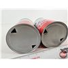Image 6 : IH Engine Oil Cans (2) : Low Ash (Both Measures : 6-1/2"H x 4"Dia)