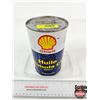 Image 3 : SHELL Rimula CT Oil Can : Series 3 (Cardboard) (Full)  (Note : Leaking) (Measures : 6-1/2"H x 4"Dia)