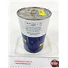Image 4 : SHELL Rimula CT Oil Can : Series 3 (Cardboard) (Full)  (Note : Leaking) (Measures : 6-1/2"H x 4"Dia)