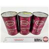 Image 1 : ESSO OIL CANS (3) : Essolube HD (All Full) (All Measure : 6-1/2"H x 4"Dia)