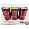 Image 3 : ESSO OIL CANS (3) : Essolube HD (All Full) (All Measure : 6-1/2"H x 4"Dia)