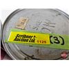 Image 8 : ESSO OIL CANS (3) : Essolube HD (All Full) (All Measure : 6-1/2"H x 4"Dia)