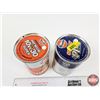 Image 5 : GULF OIL CANS (2) : - Super Plus OW30 Arctic (Cardboard) - Premium 10W-30 Hydrotreated (Both Measure