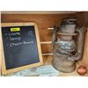 Image 2 : Vintage Collectors Group : Incl. - Chalkboard Tablet (Measures : 10-1/2"H x 8-1/2"D) - Apple Crate (