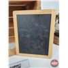Image 7 : Vintage Collectors Group : Incl. - Chalkboard Tablet (Measures : 10-1/2"H x 8-1/2"D) - Apple Crate (