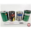 Image 2 : ESSO OIL CANS (4) : - Essolube G - Essolube HDX - Uniflo - Essolube HDX Plus (Tallest Measures : 6-1