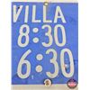 Image 4 : Double Sided Aluminum Sign : " Chicken Villa" (Measures : 8"H x 24"W)