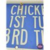 Image 5 : Double Sided Aluminum Sign : " Chicken Villa" (Measures : 8"H x 24"W)