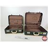 Image 6 : Suitcase Set (2) & "The Canadian Spellers" Schoolbook  (Largest Suitcase : 17"H x 21"W x 7-1/2"D)