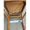 Image 6 : Oak T-Back Dining Room Chairs w/Upholstered Seats (3)  (Each Measures : 37-1/2"H x 18"W x 18"D)