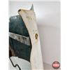 Image 10 : Single-Sided 7 UP Sign (Metal) : Curved & Corrugated (Mounting Brackets on Back) (Measures : 28"H x 