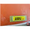 Image 16 : Single-Sided 7 UP Sign (Metal) : Curved & Corrugated (Mounting Brackets on Back) (Measures : 28"H x 