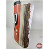 Image 8 : Single-Sided 7 UP Sign (Metal) : Curved & Corrugated (Mounting Brackets on Back) (Measures : 28"H x 