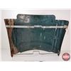 Image 9 : Single-Sided 7 UP Sign (Metal) : Curved & Corrugated (Mounting Brackets on Back) (Measures : 28"H x 