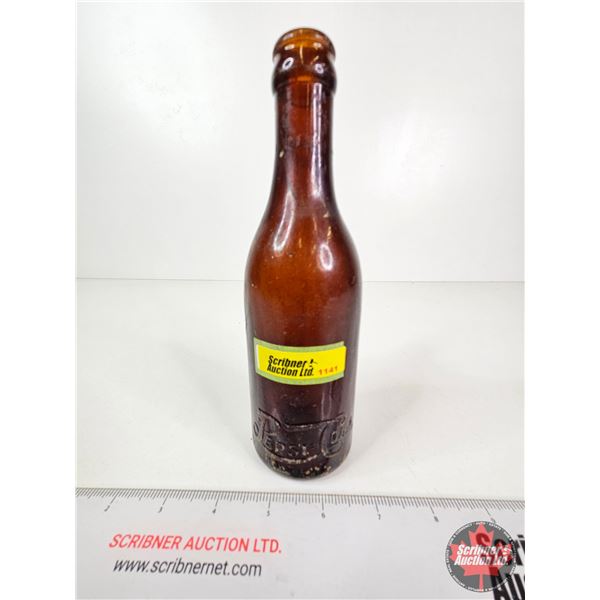Pepsi-Cola Brown Bottle : Embossed : (c. 1900's - 1910's) "New Bern" (Measures : 8"H)
