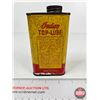 Image 3 : Indian Top - Lube Oil Tin : (FULL) (Made By Indian Motorcycle Company) (Measures : 5"H x 3"W x 1-1/2