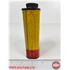 Image 4 : Indian Top - Lube Oil Tin : (FULL) (Made By Indian Motorcycle Company) (Measures : 5"H x 3"W x 1-1/2