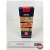Image 1 : Vintage Pepsi-Cola Paper Straw Dispenser Box : (Double Dot) (c/w 51 Straws) (Measures : 10-3/4"H x 3