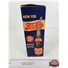 Image 2 : Vintage Pepsi-Cola Paper Straw Dispenser Box : (Double Dot) (c/w 51 Straws) (Measures : 10-3/4"H x 3