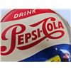 Image 11 : Vintage Pepsi-Cola Bottle Cap Button Sign : (Celluloid over Cardboard) Measures : 9"Dia)