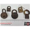 Image 1 : Vintage Padlocks (5) : (Note: One c/w Key)