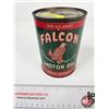 Image 1 : FALCON Motor Oil Can : Oscar Bryant (Measures : 5-1/2"H x 4"Dia)
