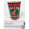 Image 3 : FALCON Motor Oil Can : Oscar Bryant (Measures : 5-1/2"H x 4"Dia)
