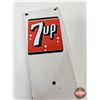 Image 2 : Vintage 7 UP Advertising Screen Door Push Plate (Measures : 12"H x 2-3/4"W)