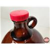 Image 3 : Brown Fountain Syrup Jugs : (1 Gallon) : (2) - Diet 7UP - Orange Crush (Each Measures 12"H)